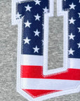 Stars & Stripes Retro Nike Crew with Sewn-On USA and Flag