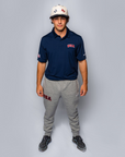 Navy USA Polo with Embroidered USA