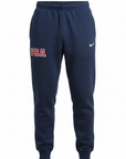 Navy Retro Nike Joggers with Sewn-On USA