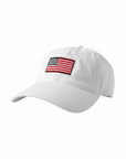 Outdoor Cap USA American Flag Dad Hat — White
