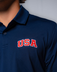 Navy USA Polo with Embroidered USA