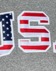 Stars & Stripes Retro Nike Crew with Sewn-On USA and Flag