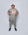 Stars & Stripes Retro Nike Crew with Sewn-On USA and Flag